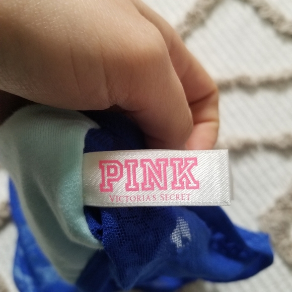 PINK VS Blue Lace Bandeau Large - Picture 7 of 8
